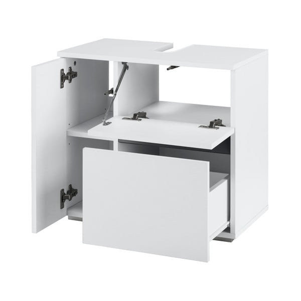 Biała szafka pod umywalkę Støraa Wisla, 60x55 cm-image-2