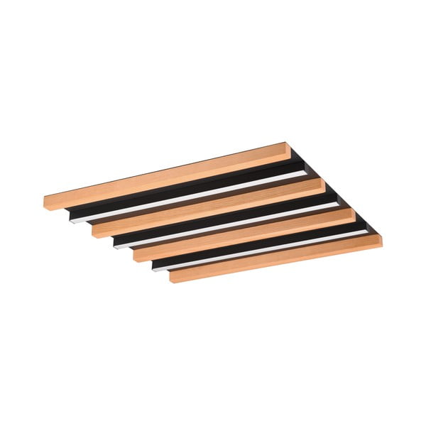 Czarno-naturalna lampa sufitowa LED ze ściemniaczem 6x46 cm Fontana – Trio