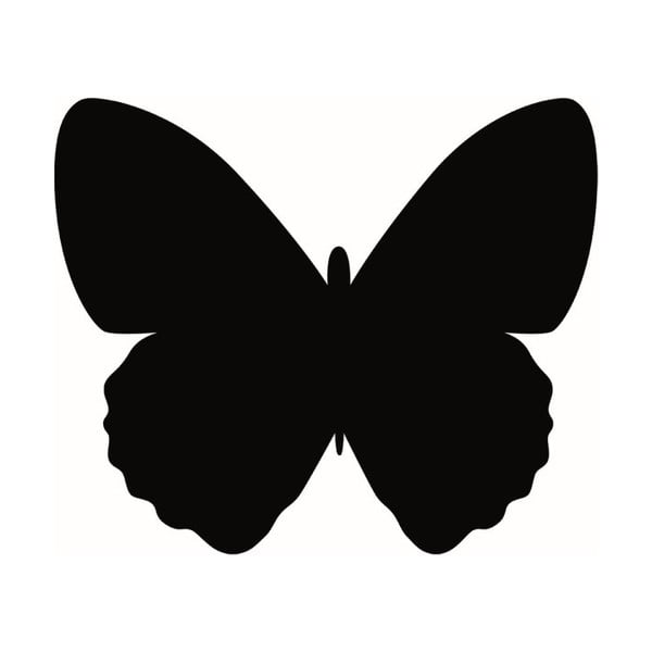 Tablica do pisania z kredowym flamastrem i zestawem montażowym Securit® Silhouette Butterfly, 36x30 cm