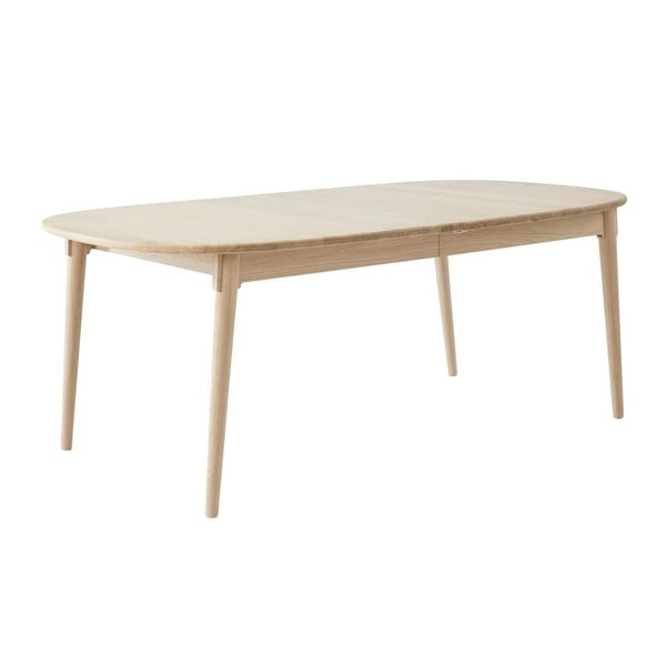 Naturalny rozkładany stół z litego drewna dębowego 106x184 cm Miro – Hammel Furniture