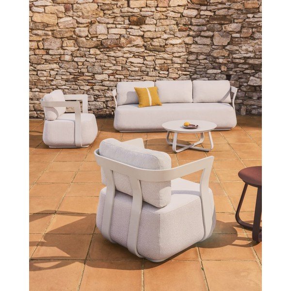 Metalowy okrągły stolik ogrodowy ø 80 cm Tamaris – Kave Home-image-2