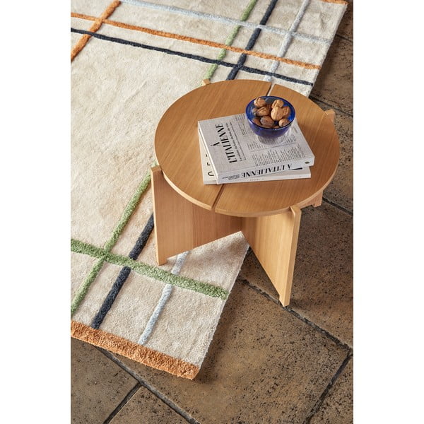 Okrągły stolik w dekorze dębu ø 55 cm Dash – Hübsch-image-1