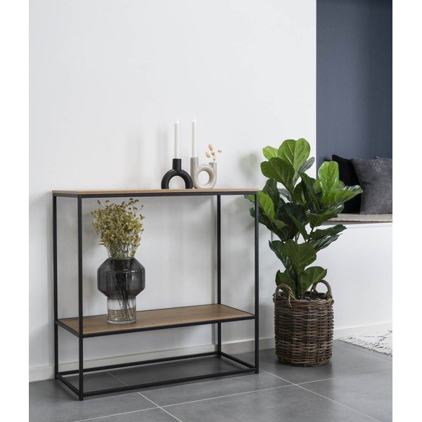 Konsola z blatem w dekorze dębu 80x36 cm Vita – House Nordic-image-1