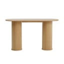 Konsola w naturalnym kolorze 40x130 cm Nola – Unique Furniture