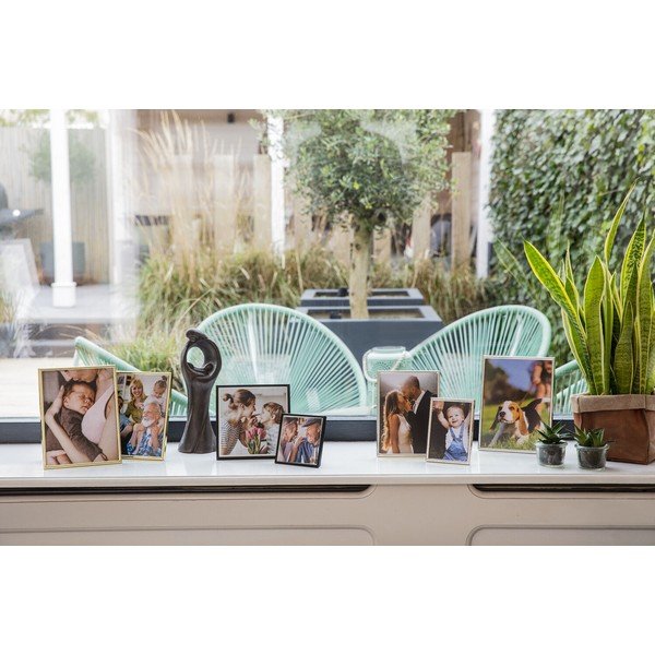 Metalowa ramka stojąca/ścienna w kolorze złota 11x16 cm Sweet Memory – Zilverstad-image-3