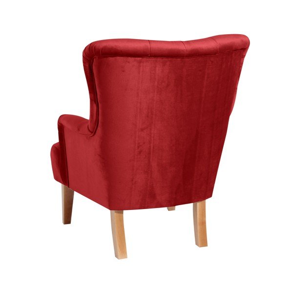 Ciemnoczerwony fotel Max Winzer Brandon Suede-image-4