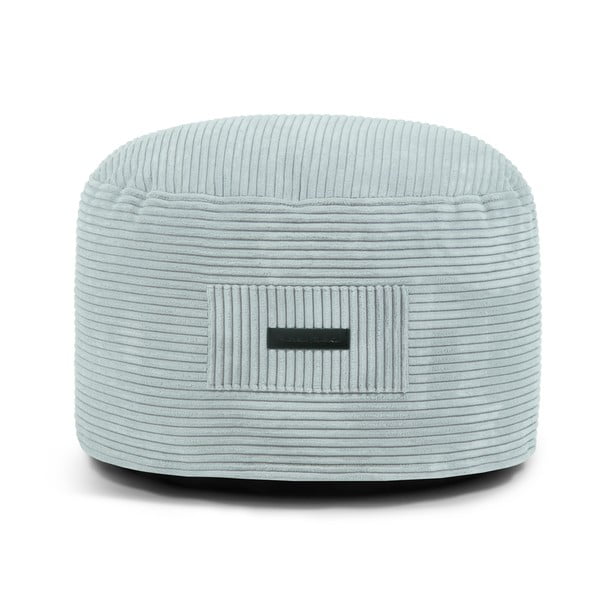 Miętowy sztruksowy puf Om 60 – SLOWDOWN