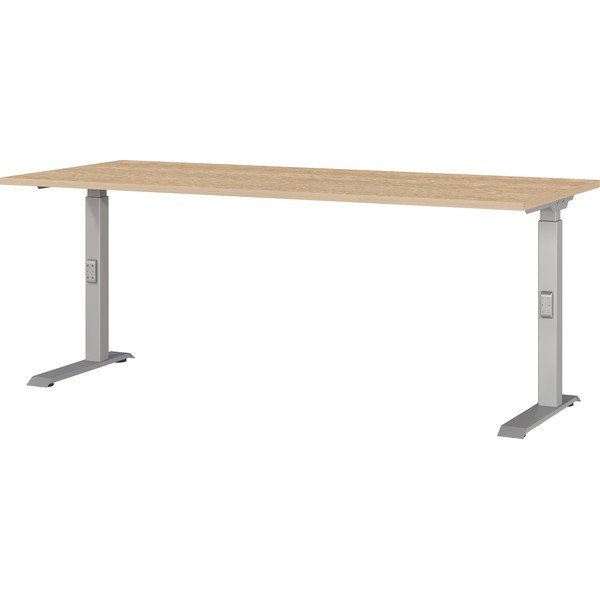 Biurko z regulowaną wysokością z blatem w dekorze dębu 80x180 cm Downey – Germania