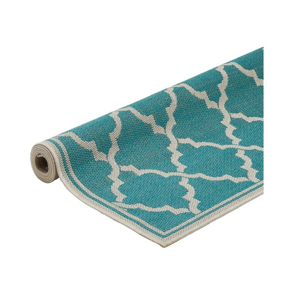 Turkusowy dywan odpowiedni na zewnątrz Floorita Intreccio, 160x230 cm-image-2