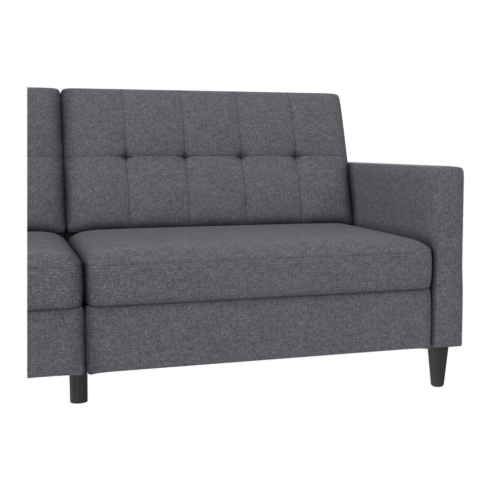 Szara rozkładana sofa 203 cm Hartford – Støraa (zdjęcie 6)