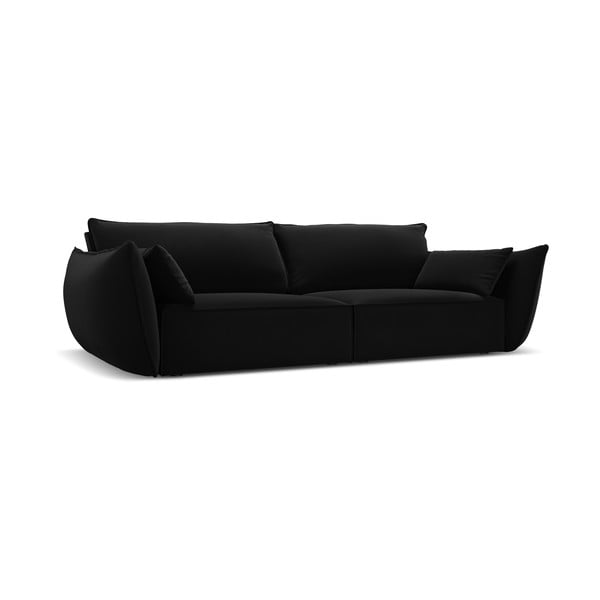 Czarna aksamitna sofa 208 cm Vanda – Mazzini Sofas-image-2