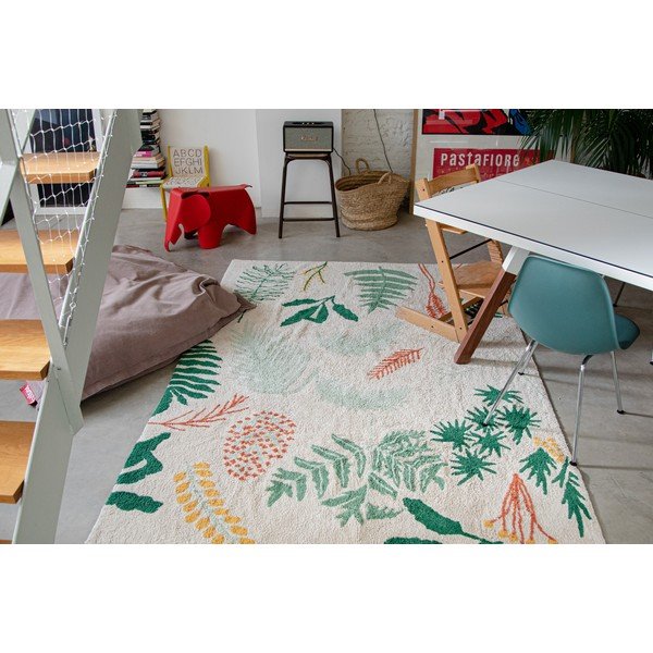 Bawełniany dywan dziecięcy tkany ręcznie odpowiedni do prania 170x240 cm Botanic Plants – Lorena Canals-image-3