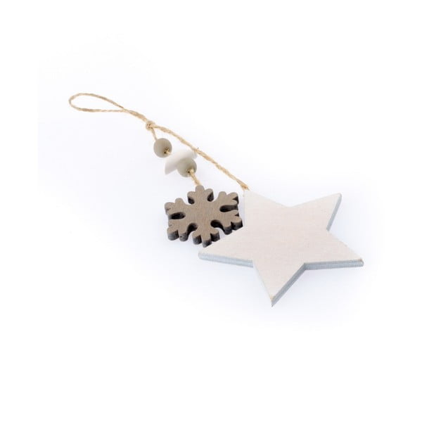 Świąteczna dekoracja wisząca w kształcie gwiazdy i płatka śniegu Dakls Marianne