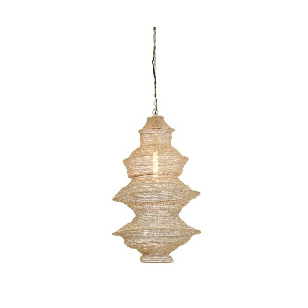 Beżowa metalowa lampa wisząca Nakisha – Light & Living-image-2