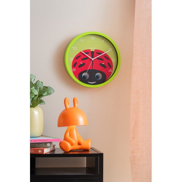 Zegar dziecięcy ø 31 cm Peekaboo Ladybug – Karlsson-image-1