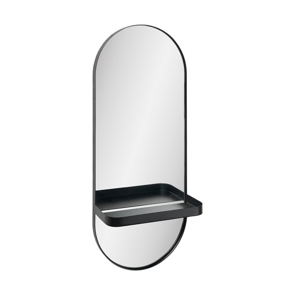 Lustro z półką ścienne 25x60 cm Olbia – House Nordic-image-2