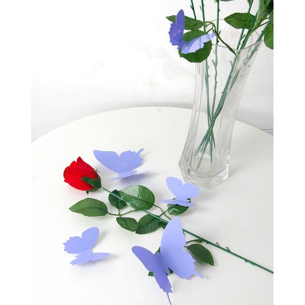 Zestaw 12 naklejek 3D Ambiance Butterflies-image-1