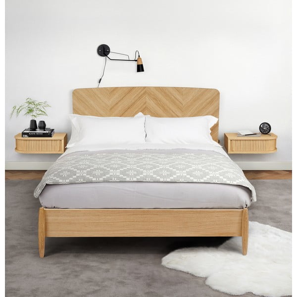 Szafka nocna w dekorze dębu w naturalnym kolorze Farsta – Woodman-image-1