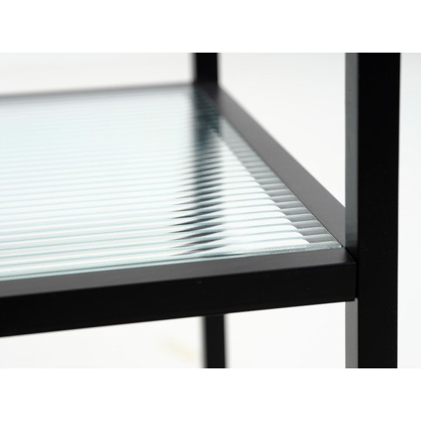 Szklany barek na kółkach 42x70 cm Bronco – Unique Furniture-image-4