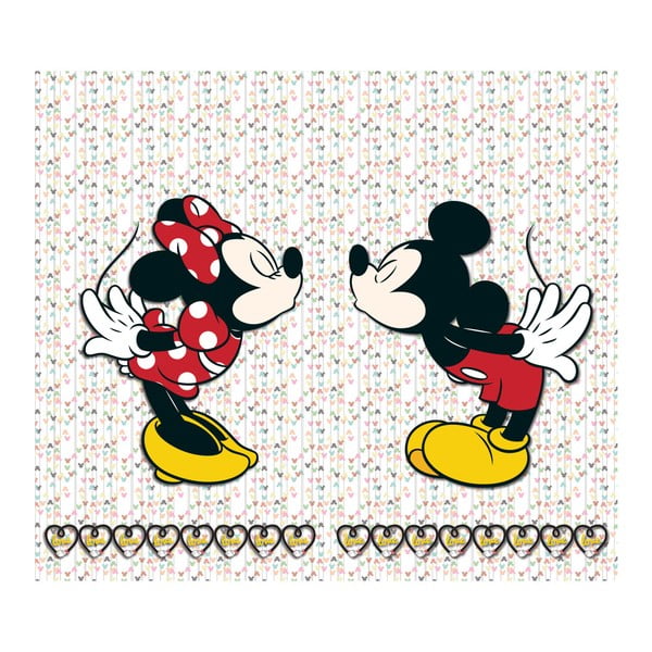 Foto zasłona AG Design Mickey & Minnie, 160x180 cm