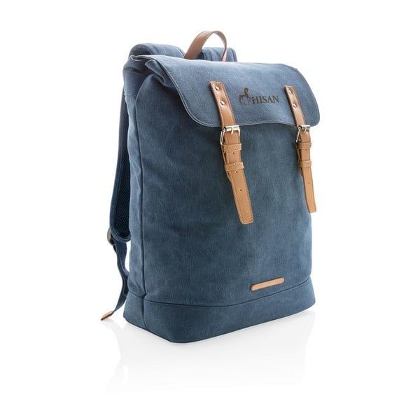 Niebieski płócienny plecak na notebook 15,6'' XD Collection , 19 l