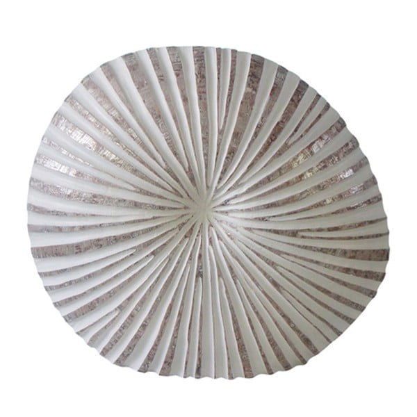 Biały wazon Stardeco Shell, 44 cm