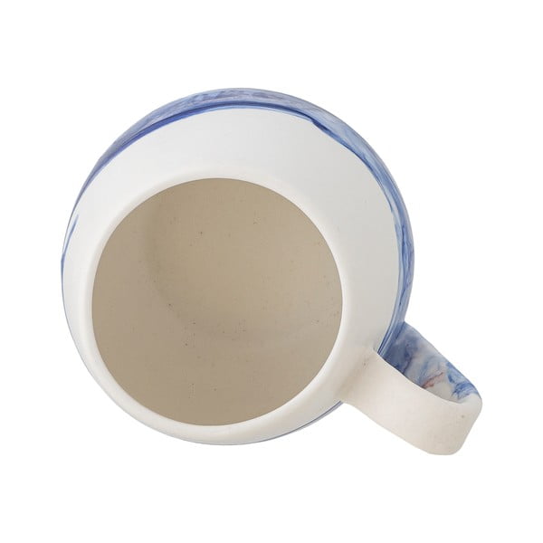 Biało-niebieskie kamionkowe filiżanki zestaw 4 szt. 250 ml Lyre – Bloomingville-image-3