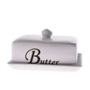 Biała maselniczka ceramiczna Dakls