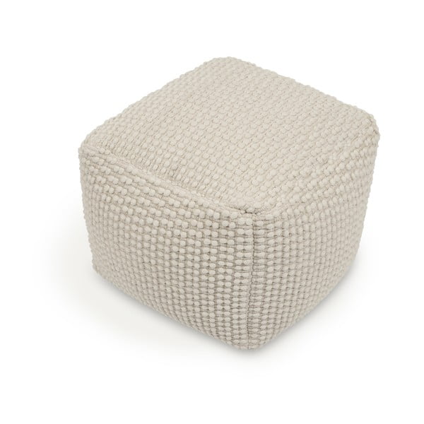 Kremowy puf Mascarell – Kave Home-image-1