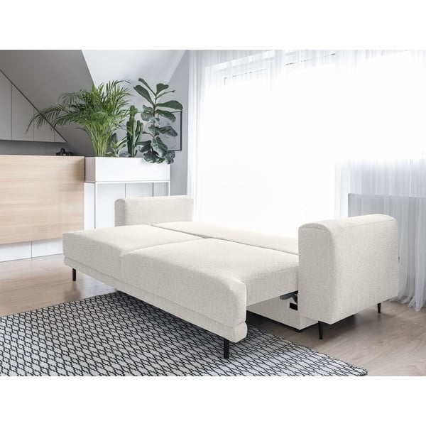 Kremowa rozkładana/ze schowkiem sofa z materiału bouclé 260 cm Dalia – ELTAP-image-4