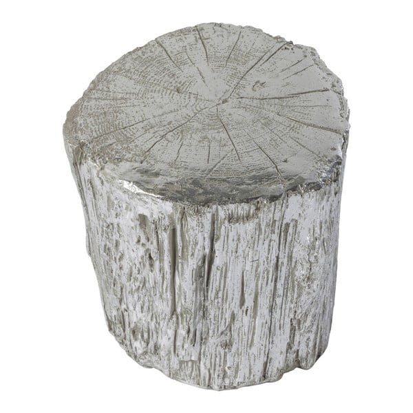 Stołek w srebrnym kolorze Kare Design Tronco, ⌀ 40 cm