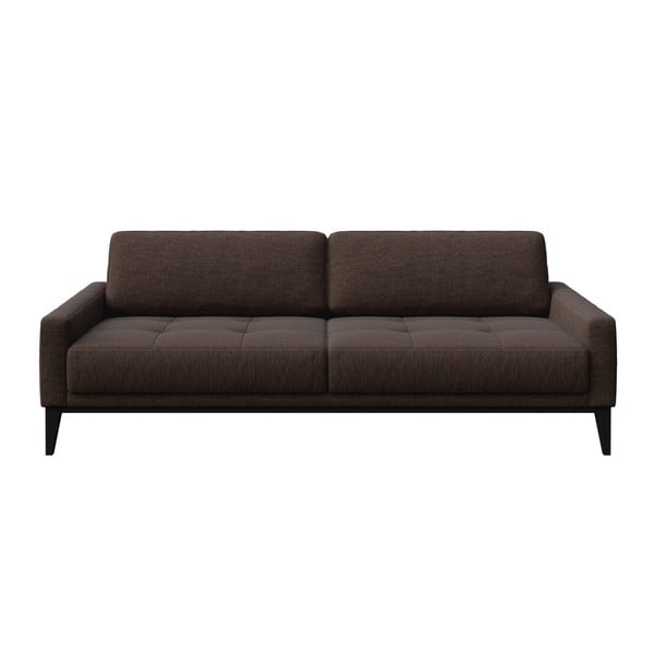Brązowa sofa MESONICA Musso Tufted, 210 cm