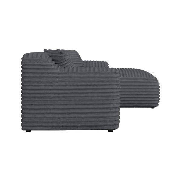 Ciemnoszary sztruksowy narożnik (prawostronny/z szezlongiem) Martin – Ropez-image-3