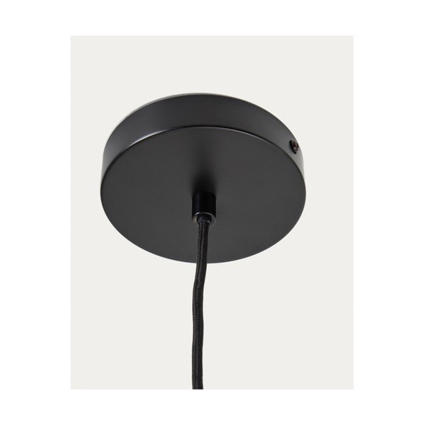 Czerwona lampa wisząca z ceramicznym kloszem Drava – Kave Home-image-4