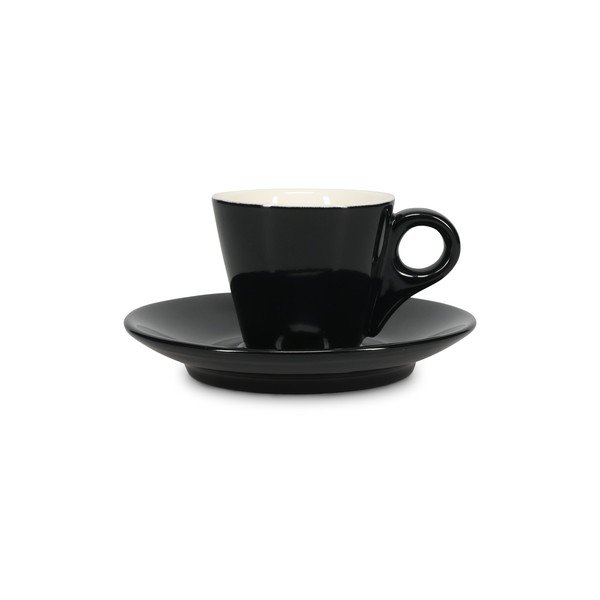 Czarna porcelanowa filiżanka na espresso 80 ml Barista – BonBistro-image-3