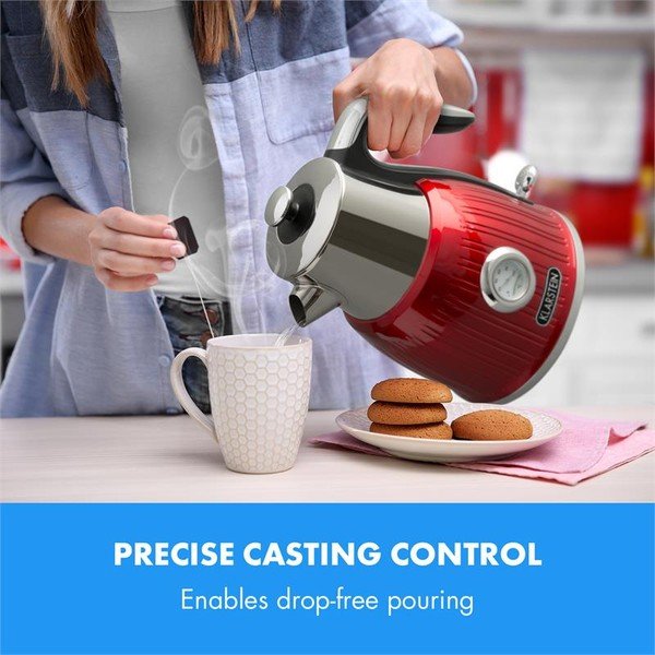 Czerwony czajnik elektryczny Klarstein Cancan-image-4