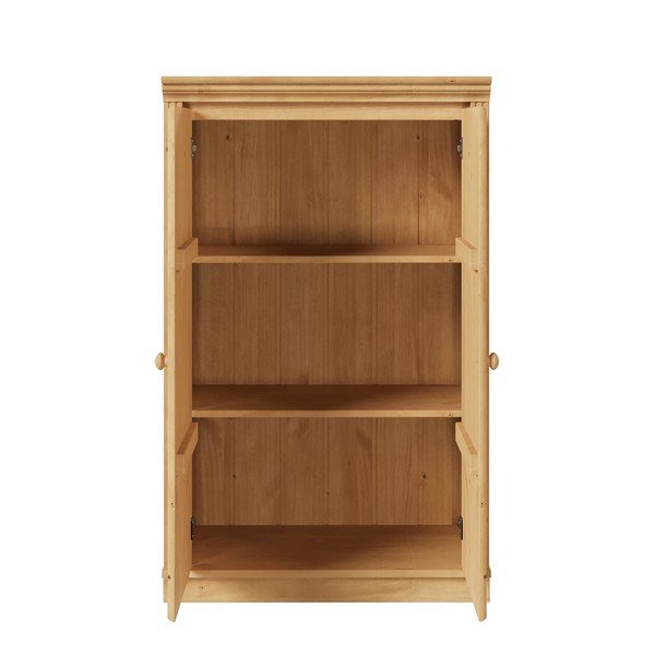 Szafka z litego drewna sosnowego w jasnym naturalnym kolorze 74x118x35 cm Anita – Støraa-image-3