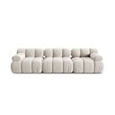 Beżowa aksamitna sofa modułowa 282 cm Bellis – Micadoni 