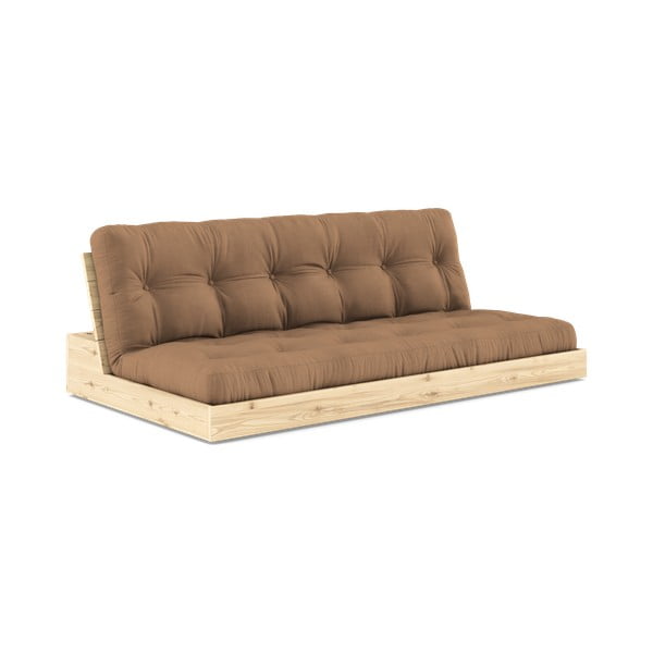 Brązowa rozkładana sofa 196 cm Base – Karup Design