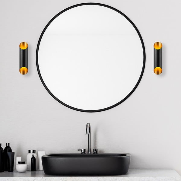 Kinkiet w czarno-złotym kolorze ø 8 cm Cut – Opviq lights-image-2