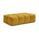 Musztardowy podnóżek z tkaniny szenilowej Everest – Bobochic Paris