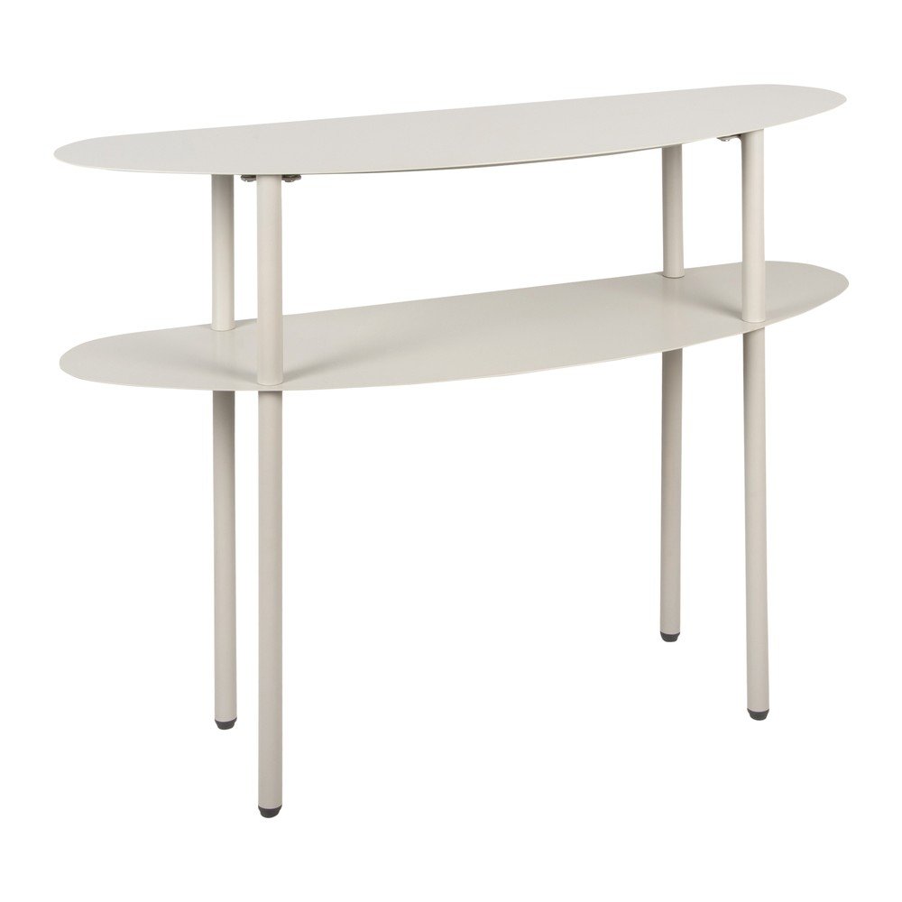 Szara metalowa konsola 28x90 cm Riqueza – Leitmotiv