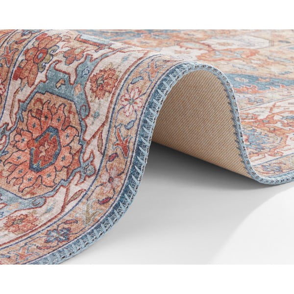 Niebiesko-czerwony chodnik Nouristan Sylla, 80x200 cm-image-4