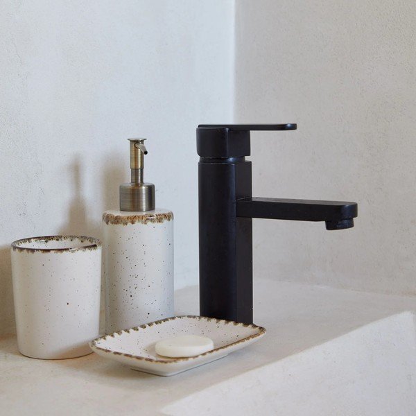 Kremowy kamionkowy kubek na szczoteczki do zębów Toscana Bath – Casafina-image-1