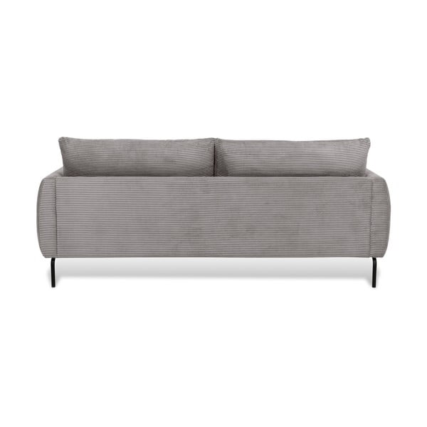Jasnoszara sztruksowa sofa 212 cm Venray – Scandic-image-3