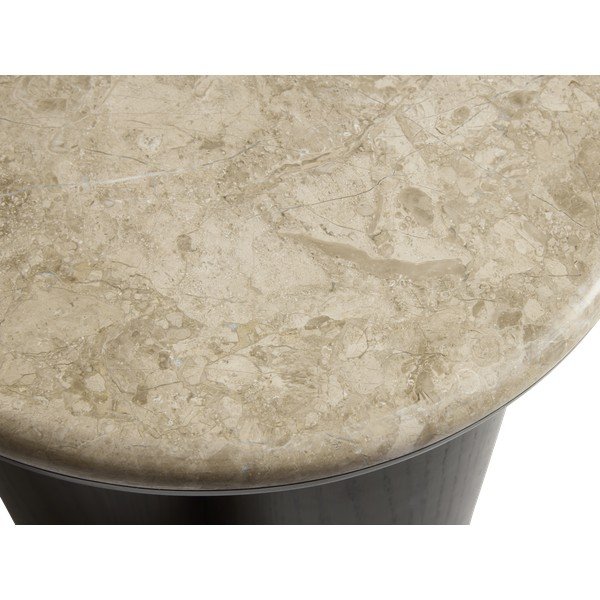Okrągły stolik z marmurowym blatem ø 45 cm Piazze – Unique Furniture-image-2