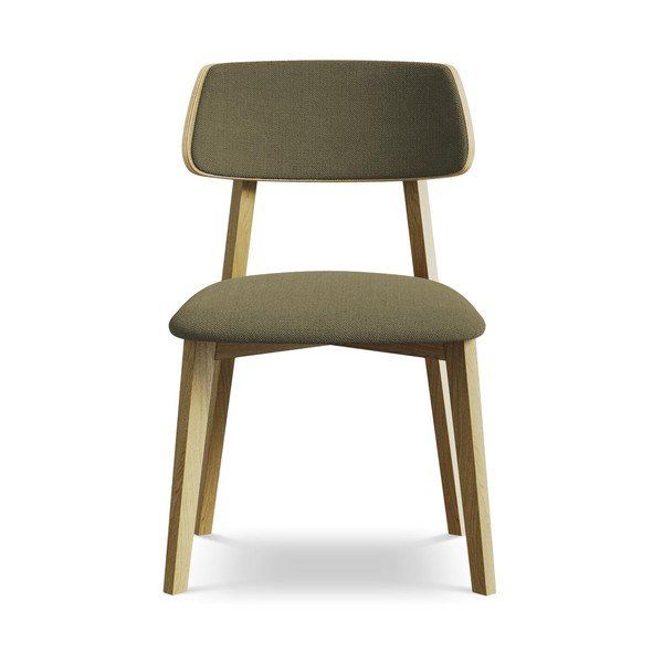 Zielone krzesło z litego drewna Niu – Makamii-image-1