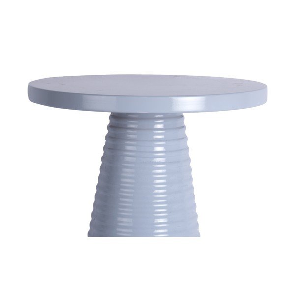 Metalowy okrągły stolik ø 40 cm Catania Ribbed – Leitmotiv-image-2