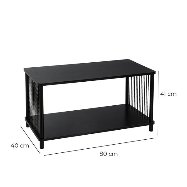 Czarny stolik 40x80 cm Manila – Casa Selección-image-2