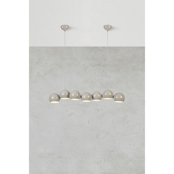Szarobeżowa lampa wisząca Cupolo – Markslöjd-image-2